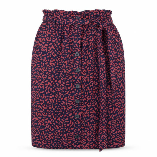 Front view of Oasis Women's Multicoloured Animal Print Skirt, size 8