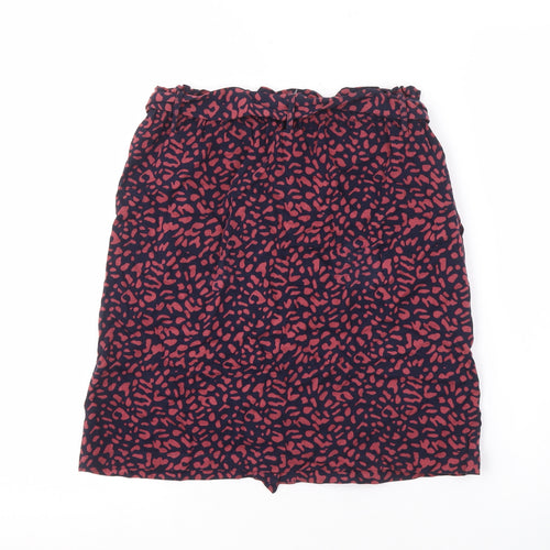 Oasis Women's Multicoloured Animal Print Skirt Size 8