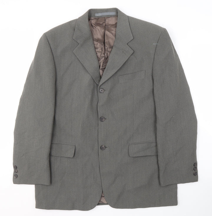 Principles Grey Men's Blazer Size 40S Wool Blend