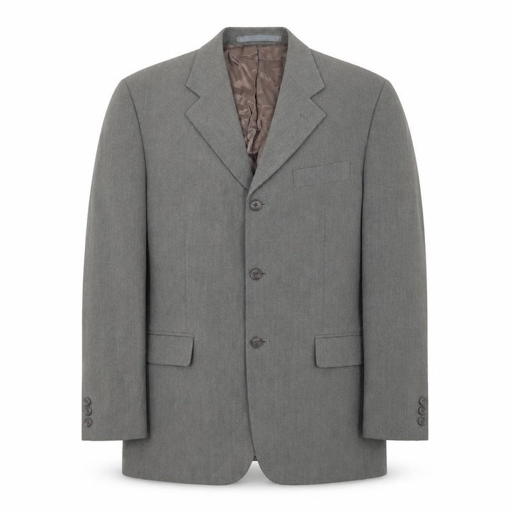 Front view of Principles Grey Men's Blazer Size 40S Wool Blend