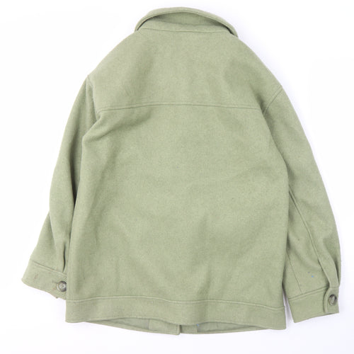 NA-KD Green Polyester Women's Mid-Length Jacket 10