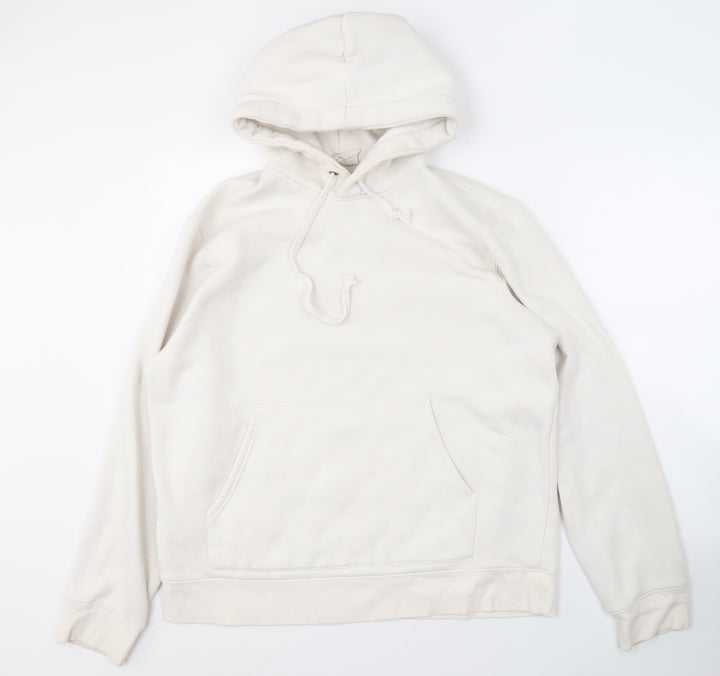 MNG Men's Ivory Pullover Hoodie, 2XL, Regular Fit