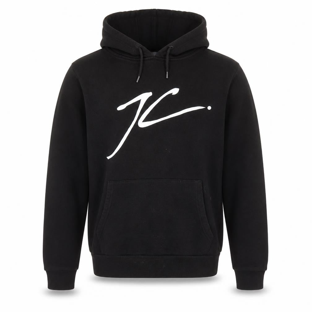 Front view of Jameson Carter Men's Black Pullover Hoodie Medium