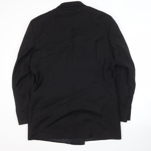 Pierre Cardin Men's Black Double-Breasted Tuxedo Blazer 40R