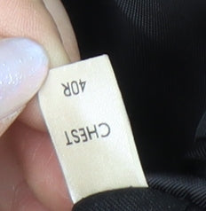 Pierre Cardin Men's Black Double-Breasted Tuxedo Blazer 40R