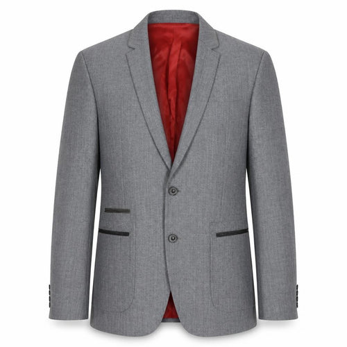 Zara Man Grey Blazer for Men - Size 40, Regular Fit