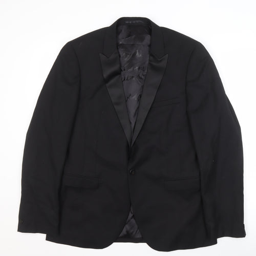 White Label Men's Black Formal Blazer 42 Regular