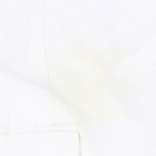 Milan Collection Men's Ivory Linen Blazer 40 Long