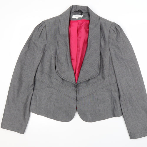 Marks and Spencer Women's Grey Blazer, Size 12, Business