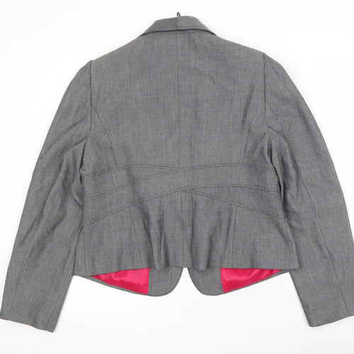 Marks and Spencer Women's Grey Blazer, Size 12, Business