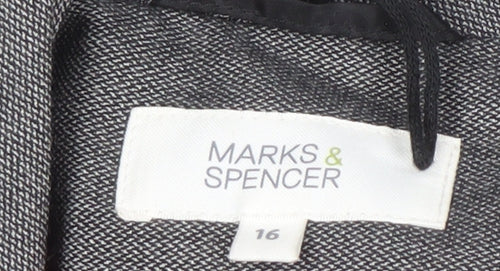 Marks and Spencer Women's Grey Blazer, Size 12, Business