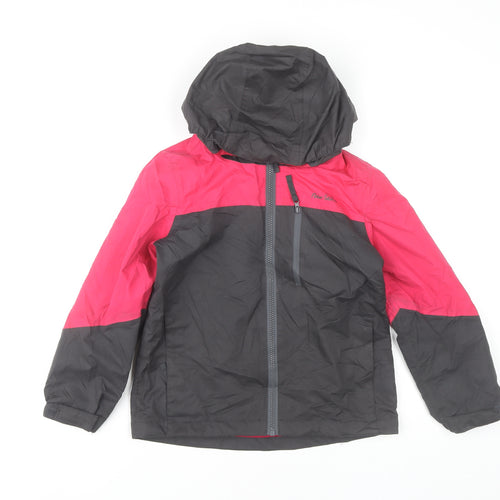 Peter Storm Girls Pink Black Windbreaker Jacket 7-8 Years