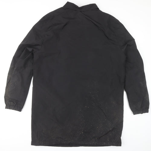 H&M Men's Black Rain Coat Size M - Water Resistant
