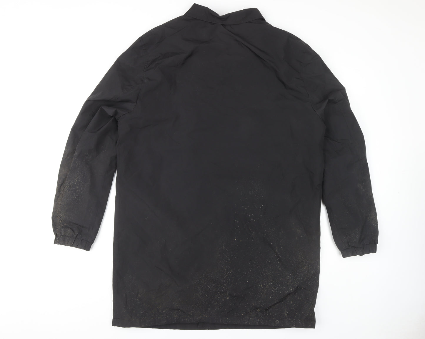 H&M Men's Black Rain Coat Size M - Water Resistant