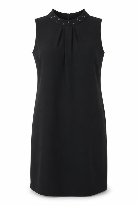 Front view of Principles by Ben de Lisi Black Sleeveless Women's Dress