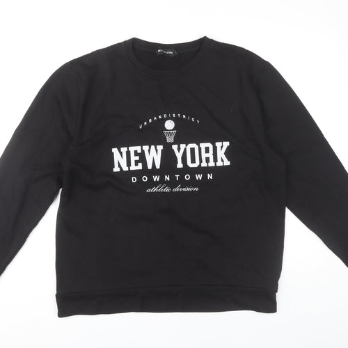 PrettyLittleThing Women’s Black Pullover Sweatshirt Small