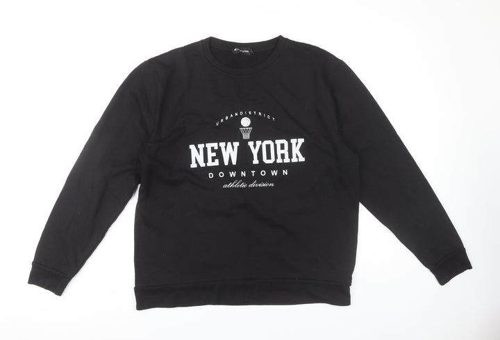 PrettyLittleThing Women’s Black Pullover Sweatshirt Small