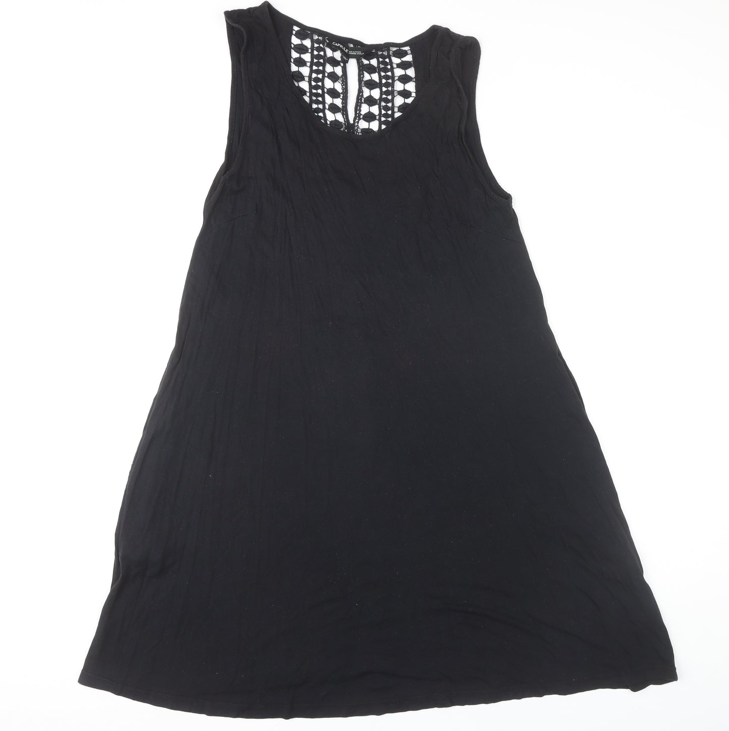 Capsule Women's Black Sleeveless Dress Size 16