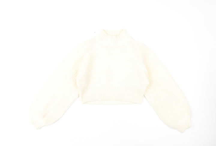 Pink Vanilla Women's Ivory Knit Pullover Jumper S