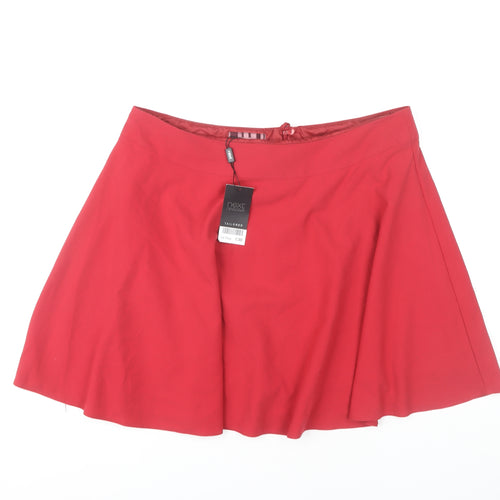 Next Women's Red Flare Skirt, Size 16
