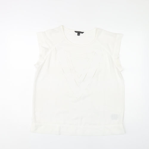 Banana Republic Women's White Sleeveless Top