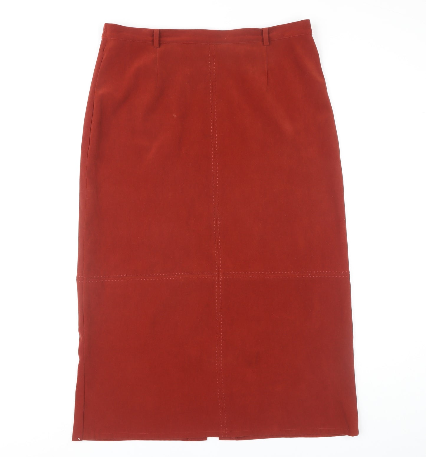 Jumper Women's Red Midi Straight Pencil Skirt Size 16
