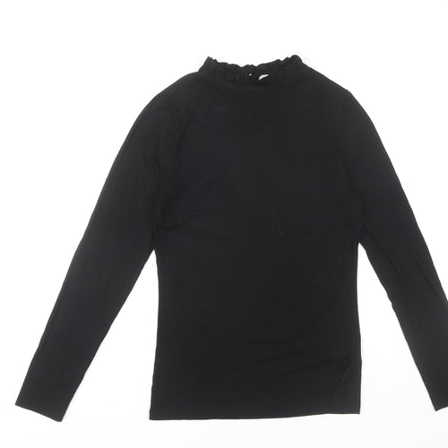 Oasis Women's Black XS Mock Neck Top