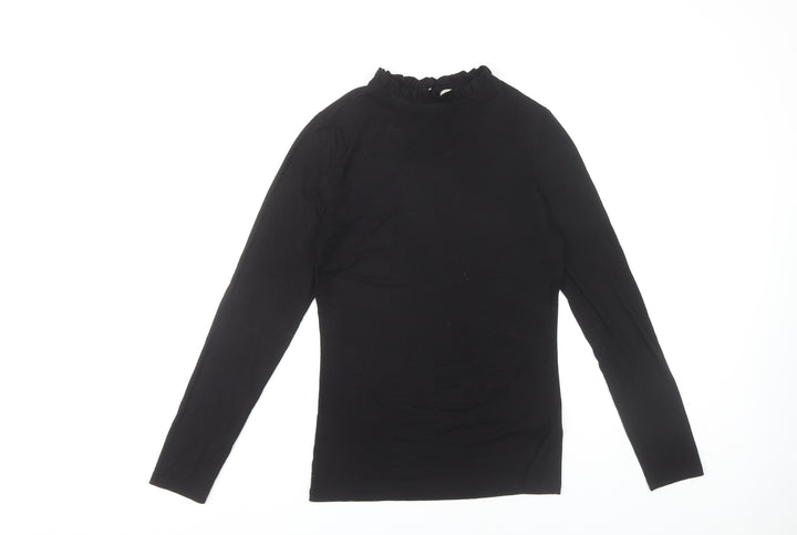 Oasis Women's Black XS Mock Neck Top