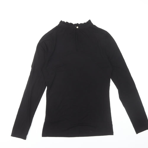 Oasis Women's Black XS Mock Neck Top