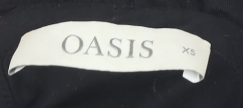 Oasis Women's Black XS Mock Neck Top