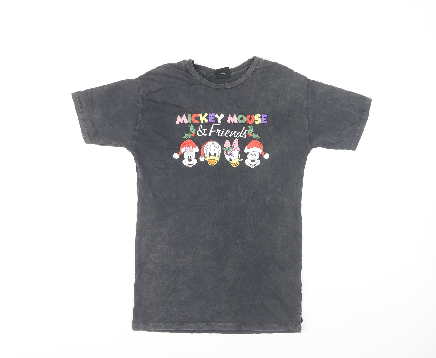 Disney Girls Black Mickey Mouse T-Shirt 5-6 Years