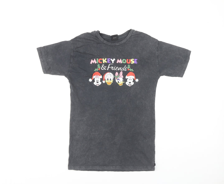 Disney Girls Black Mickey Mouse T-Shirt 5-6 Years
