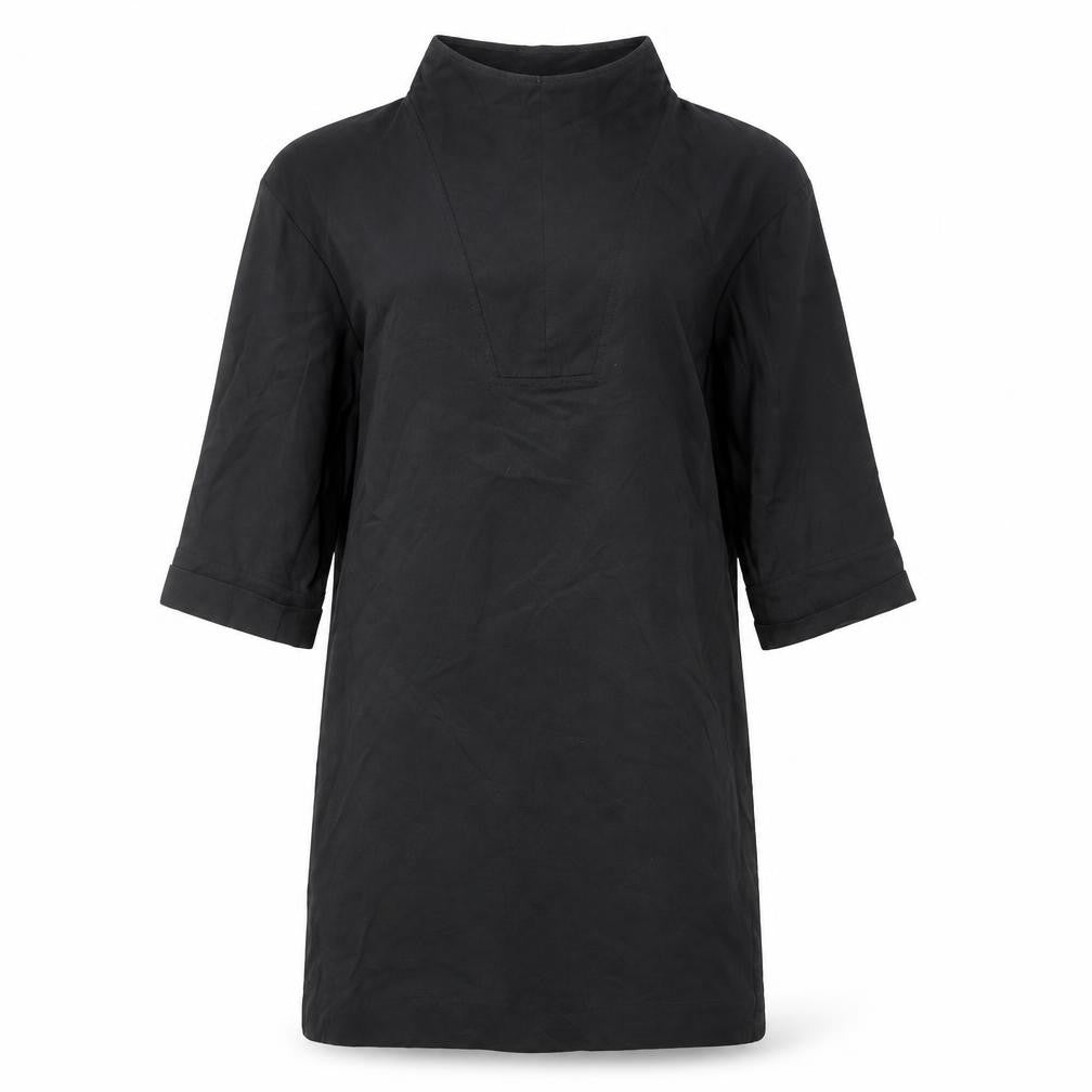 COS Women's Black 3/4 Sleeve High Neck Dress Size 4