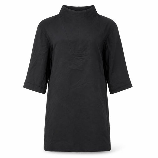 COS Women's Black 3/4 Sleeve High Neck Dress Size 4