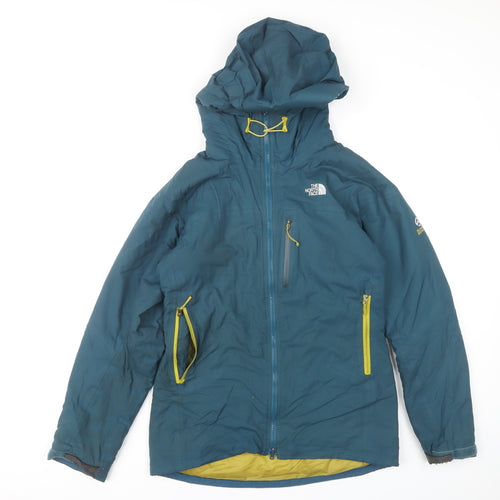 The North Face Women's Blue Puffer Jacket S Hooded