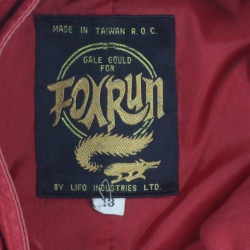 Foxrun Women's Red Relaxed Jacket Size 3