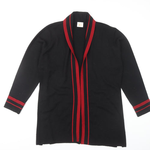 Country Casuals Women's Black Open Front Cardigan Size L