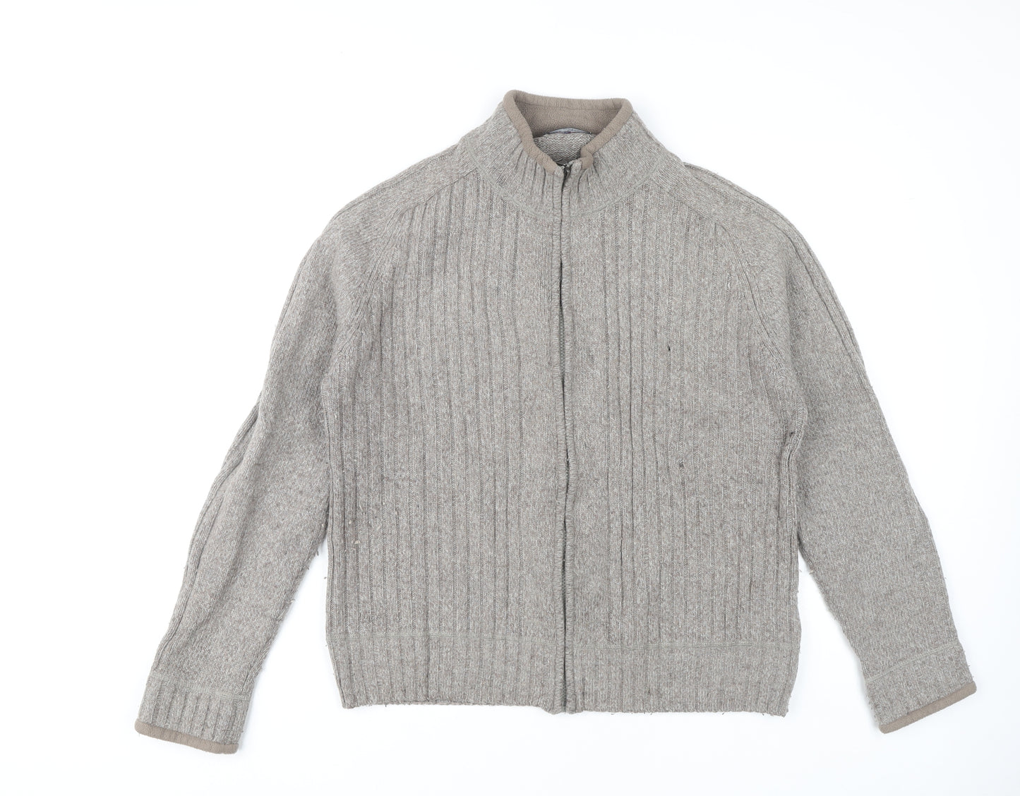 Marks and Spencer Men's Grey Cable-Knit Jumper M