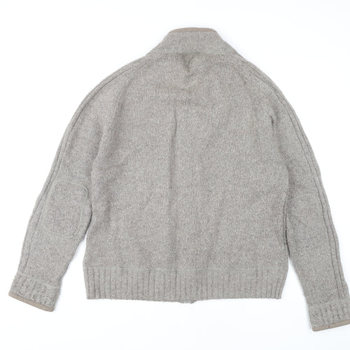 Marks and Spencer Men's Grey Cable-Knit Jumper M