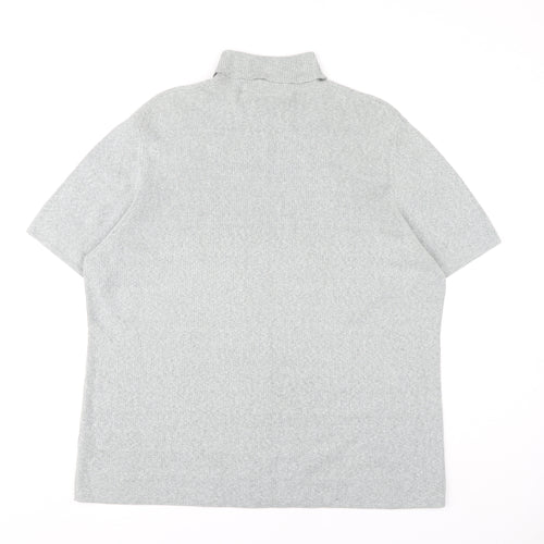 Ann Harvey Women's Grey Mock Neck Jersey Top Size 22 Plus