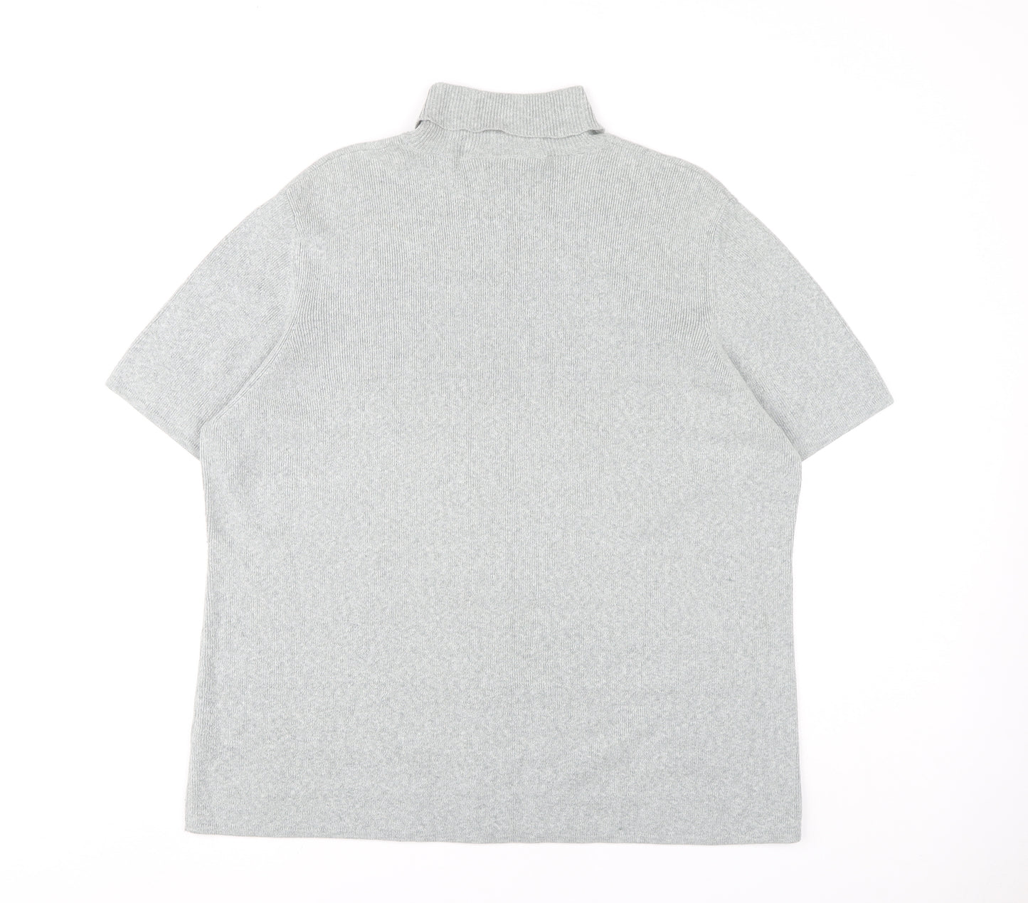 Ann Harvey Women's Grey Mock Neck Jersey Top Size 22 Plus