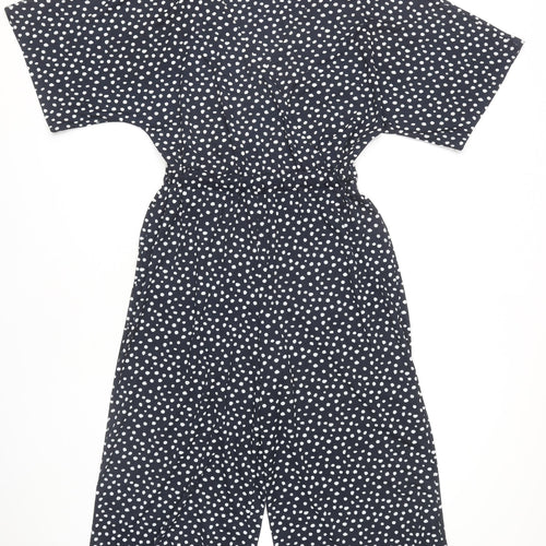 Next Women's Black Polka Dot Jumpsuit Size 10