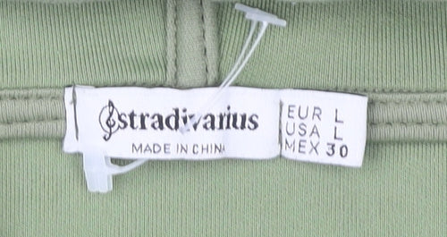 Stradivarius Women's Green L Pullover Hoodie