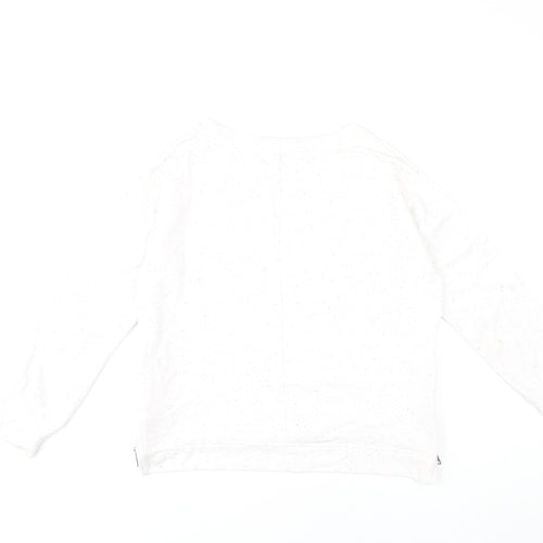 Regatta Women's White Lightweight Zip Sweatshirt Size 8