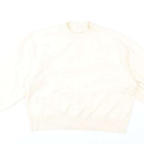 Uniqlo Unisex Ivory Pullover Sweatshirt M Casual
