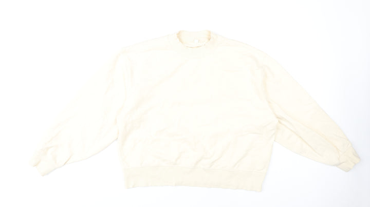 Uniqlo Unisex Ivory Pullover Sweatshirt M Casual