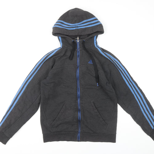 Adidas Men's Black Full Zip Hoodie S