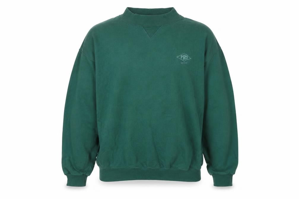 Front view of Pro Spirit Men's Green Sweatshirt 2XL Long Sleeve