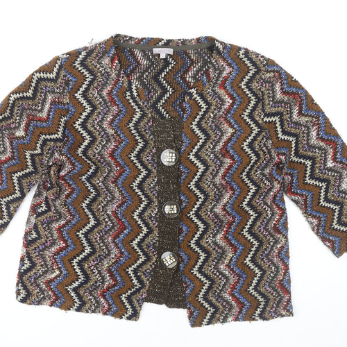 Marks and Spencer Women's Multicoloured Cardigan Large