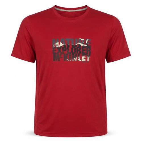 McKinley Men's Red L T-Shirt for Hiking